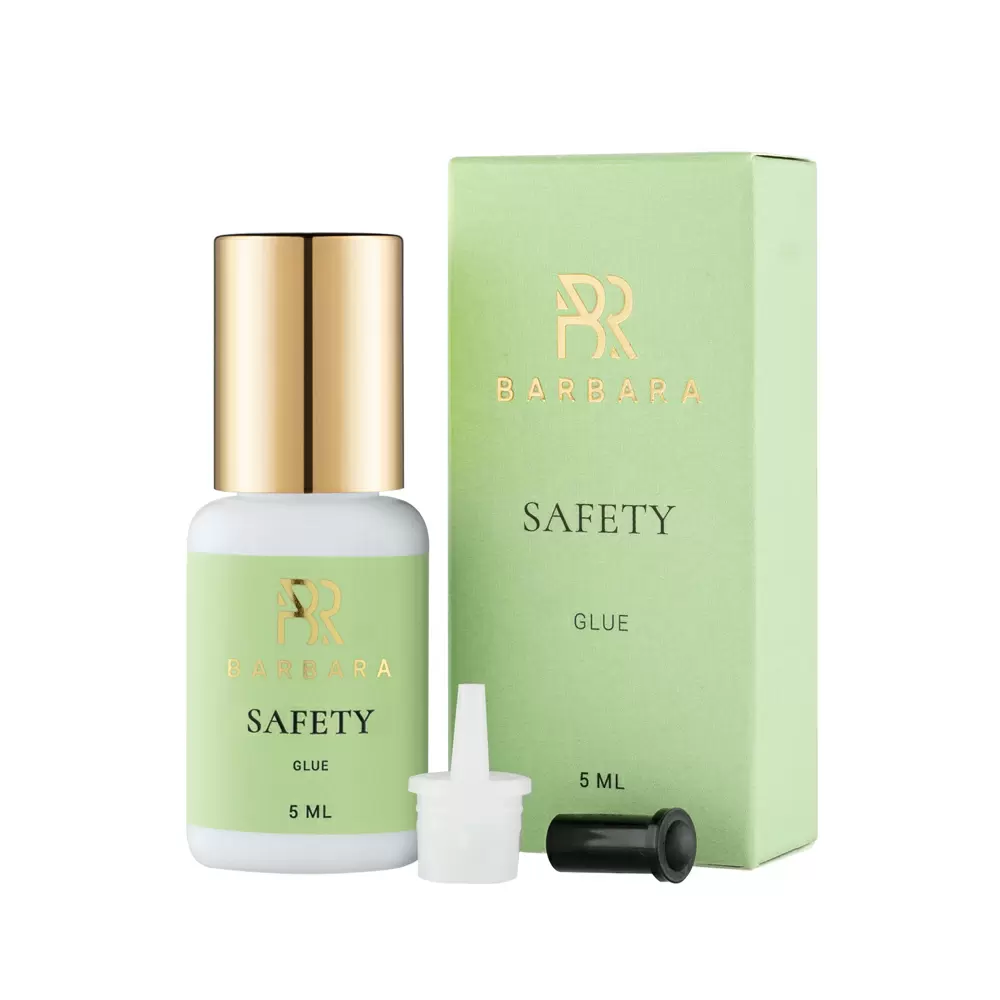 Клей BARBARA Safety чёрный для наращивания ресниц, 5 мл