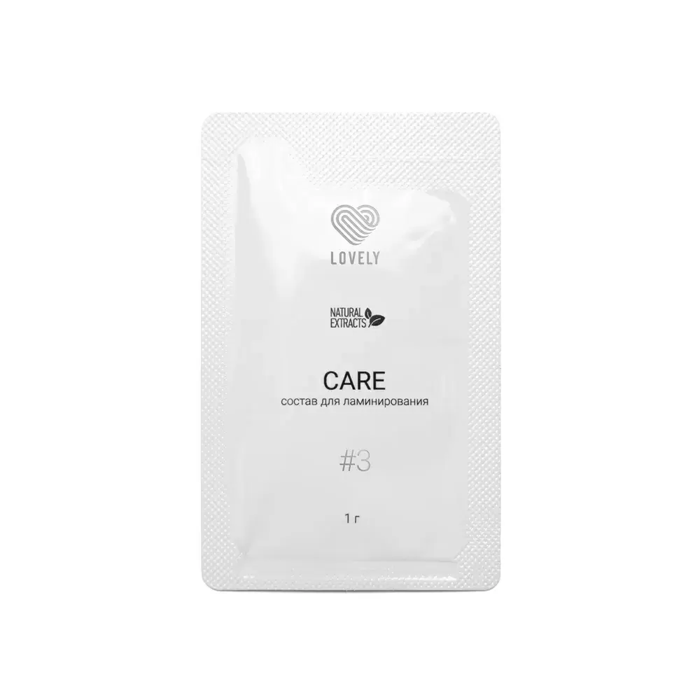 Состав для ламинирования ресниц Lovely №3 Care в саше, 1 г