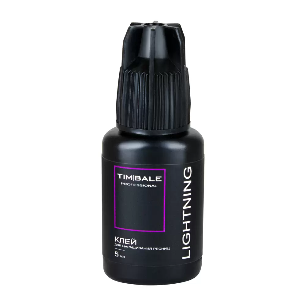 Клей TimBale Lightning чёрный для наращивания ресниц, 5 мл, УЦЕНКА