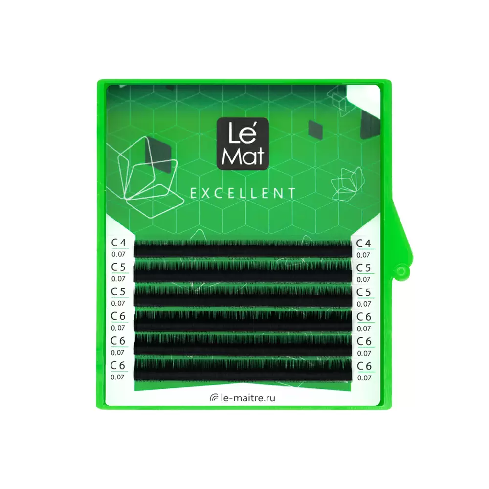 Ресницы чёрные Le Maitre EXCELLENT, Микс 6 линий