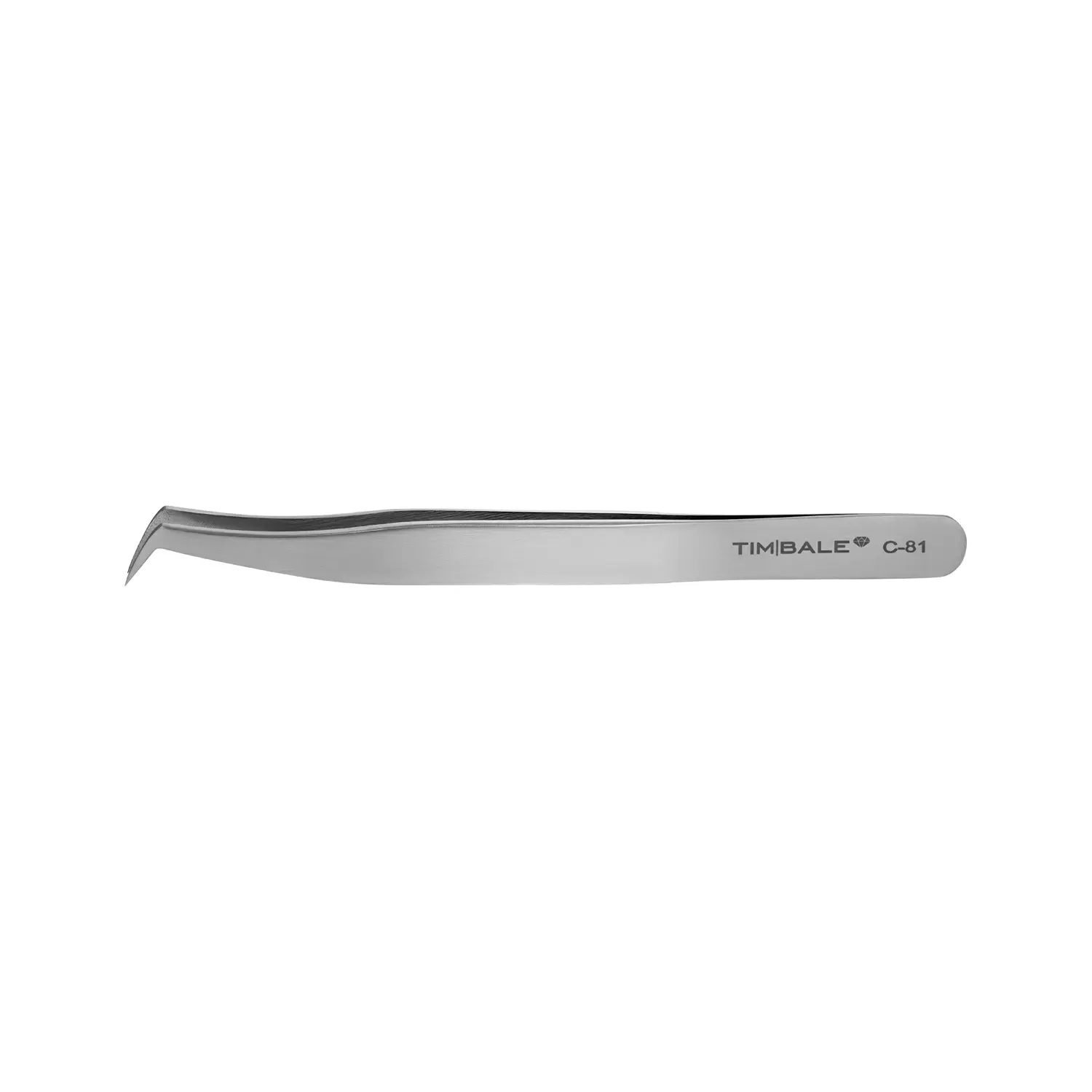 Пинцет для наращивания ресниц TimBale Diamond C-81
