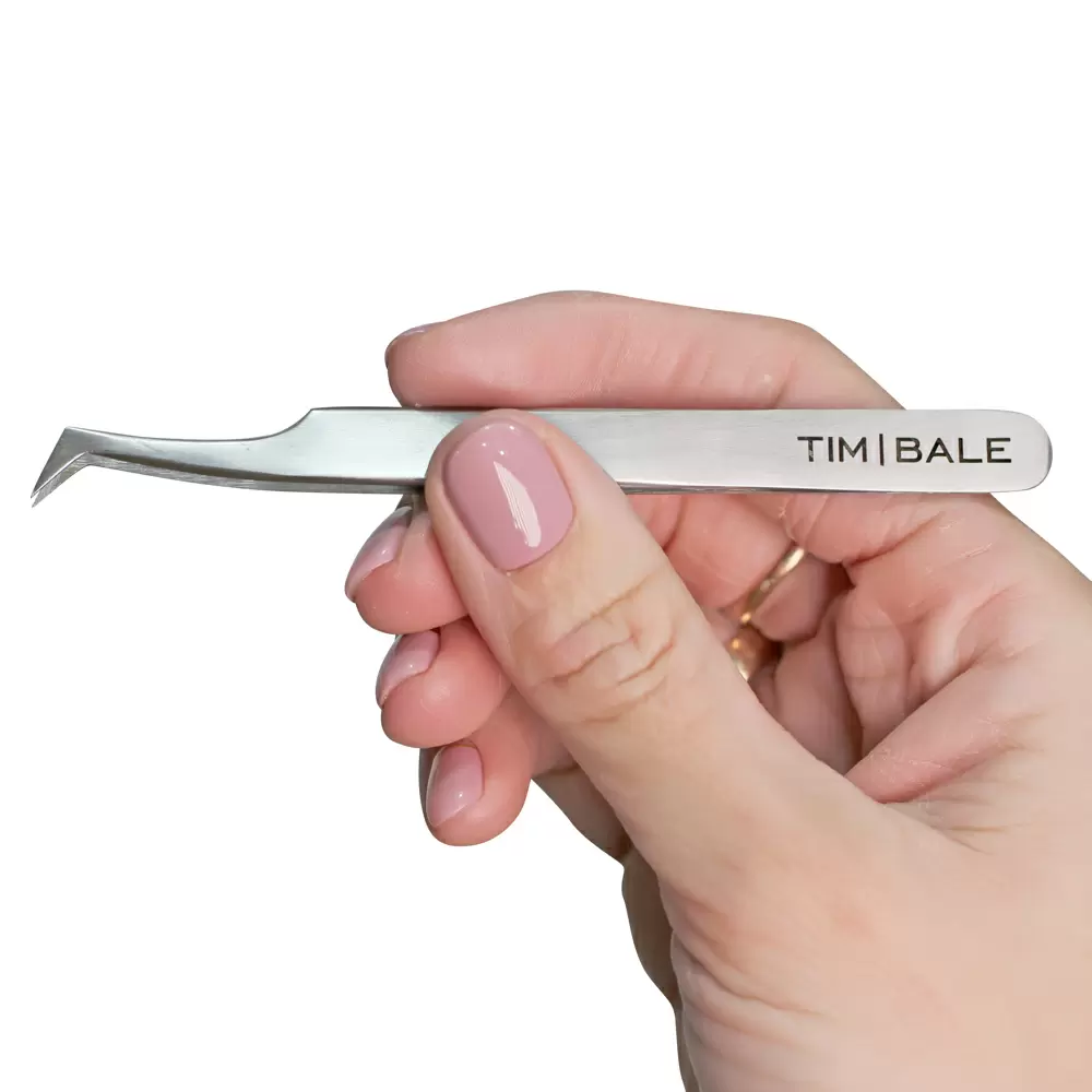 Пинцет для наращивания ресниц TimBale ZD-13