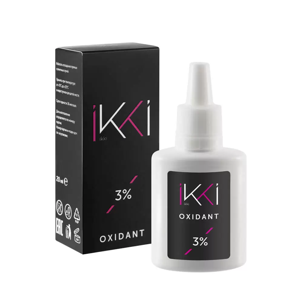 Косметический гель-окислитель 3%, IKKI, 20 мл