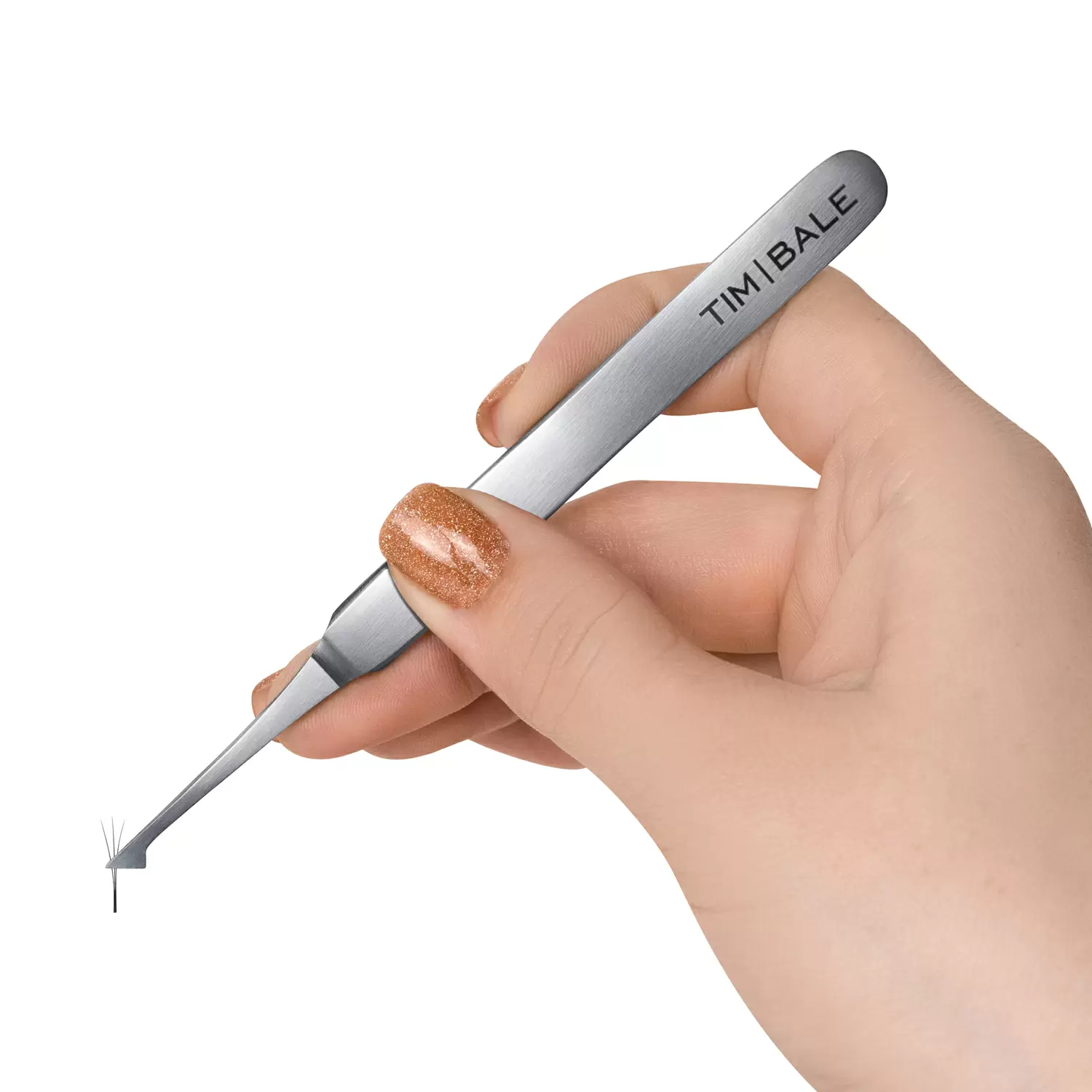 Пинцет для наращивания ресниц TimBale ZD-44