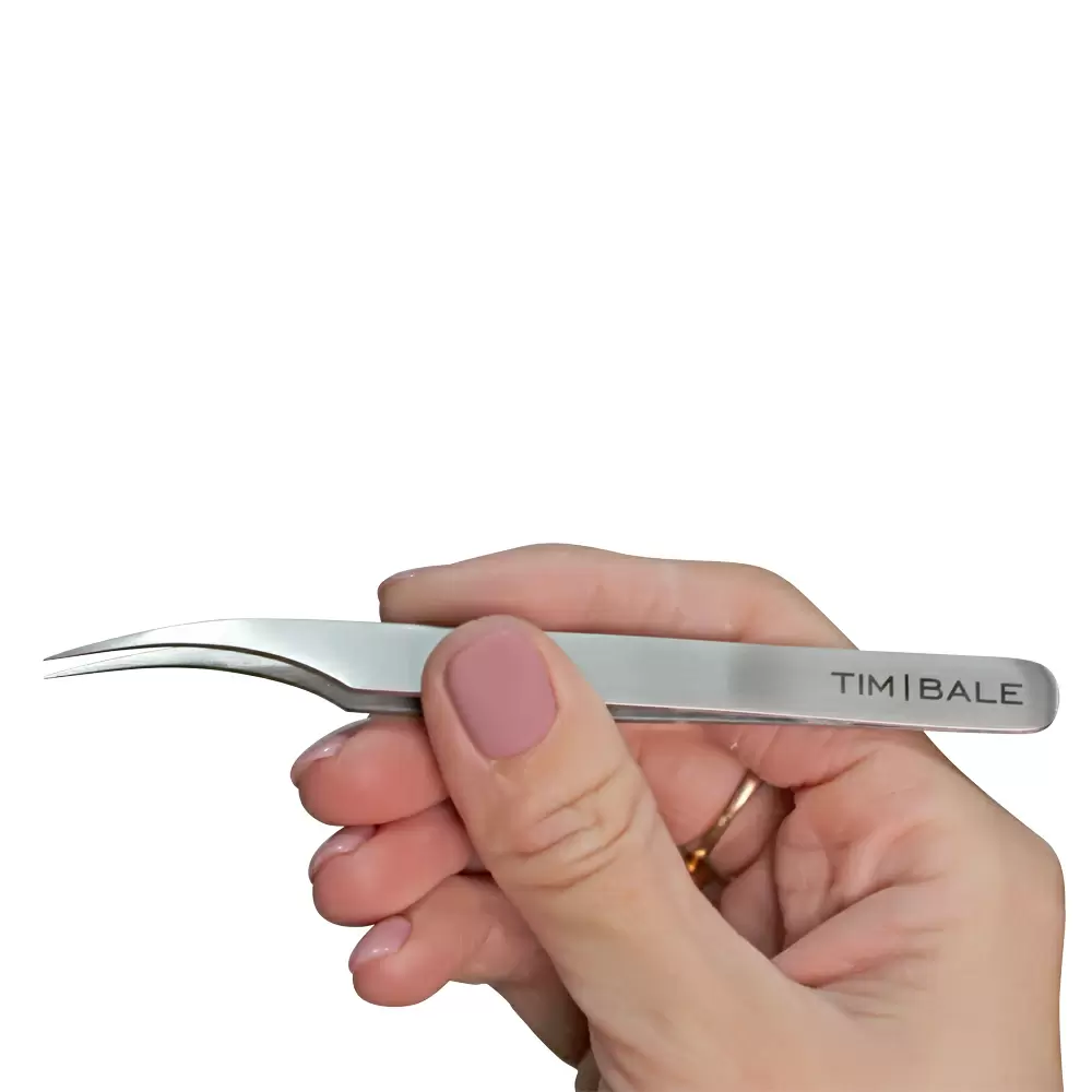 Пинцет для наращивания ресниц TimBale ZD-17
