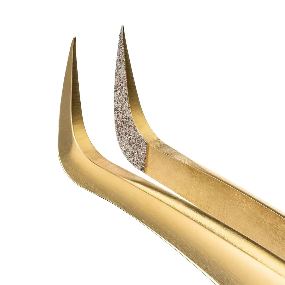 Пинцет сверхточный BARBARA серия Gold Touch, Тип Крючок