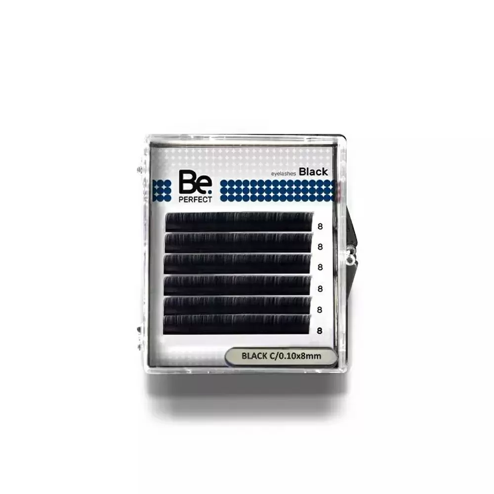 Ресницы чёрные Be Perfect Black, 6 линий
