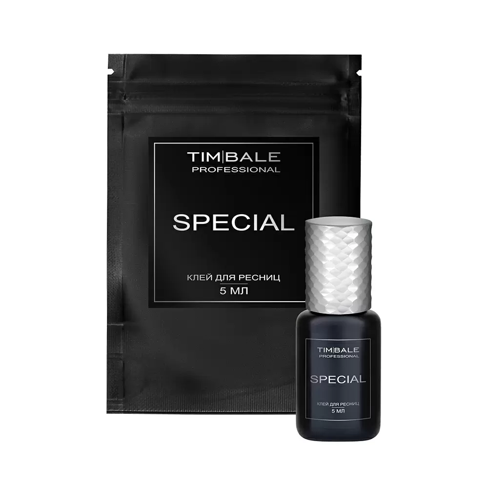 Клей TimBale SPECIAL чёрный для наращивания ресниц, 5 мл