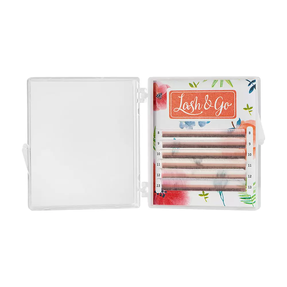 Ресницы цветные Lash&Go, Белые, Микс 6 линий