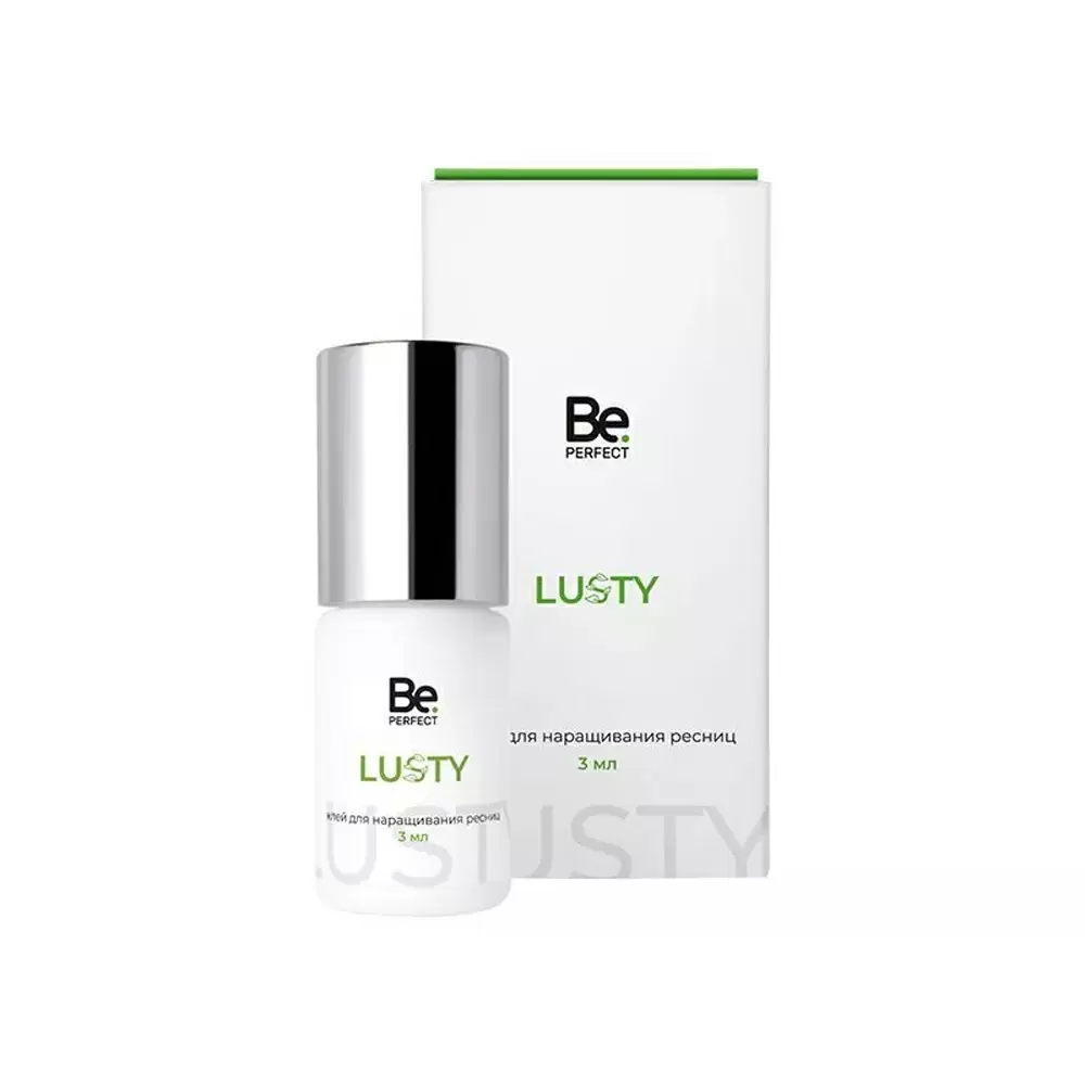 Клей Be Perfect Lusty чёрный для наращивания ресниц, 3 мл, Коробочка