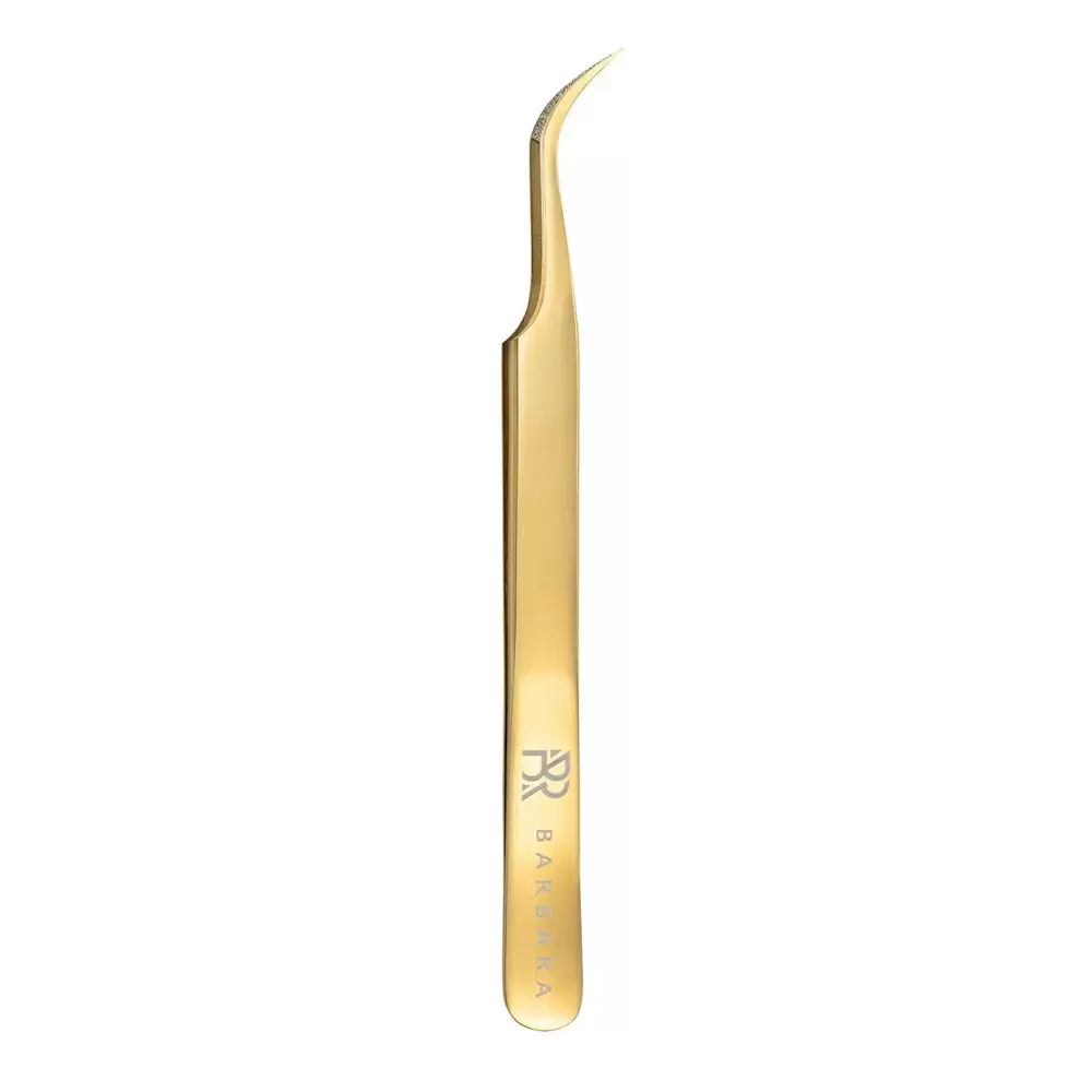 Пинцет сверхточный BARBARA серия Gold Touch, Изогнутый