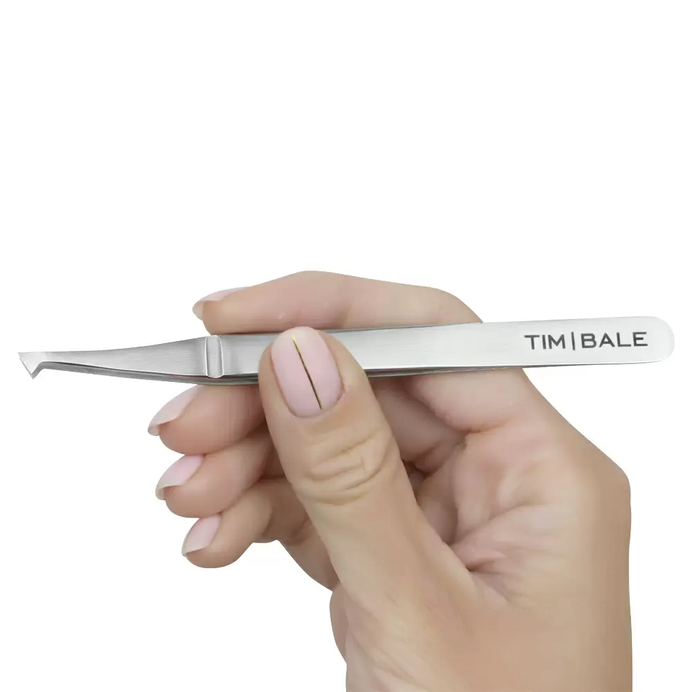 Пинцет для наращивания ресниц TimBale ZD-44