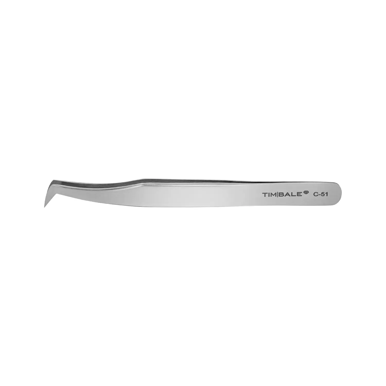 Пинцет для наращивания ресниц TimBale Diamond C-51