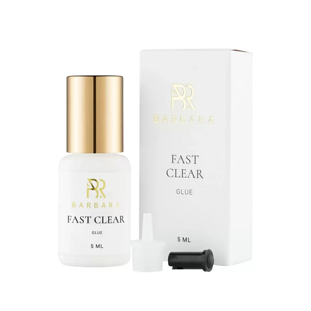 Клей BARBARA Fast Clear прозрачный для наращивания ресниц, 5 мл