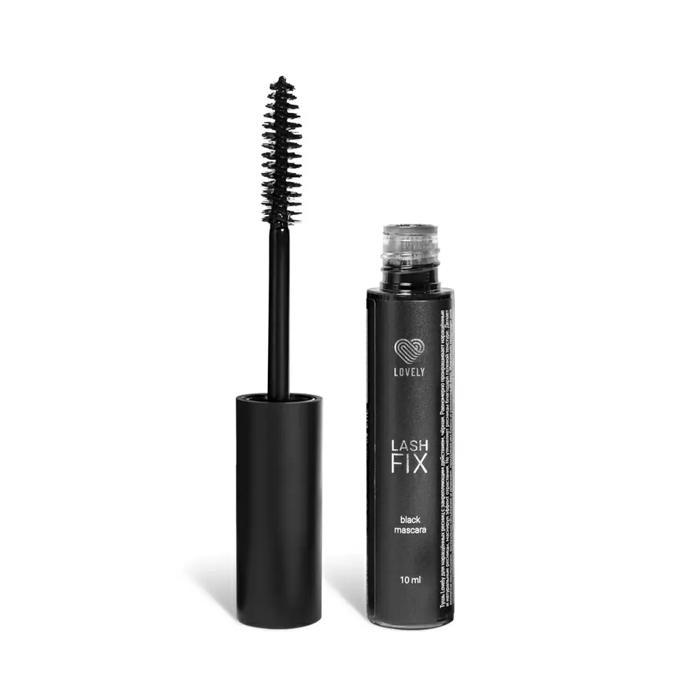 Тушь чёрная LOVELY Lash fix для наращенных ресниц, 10 мл