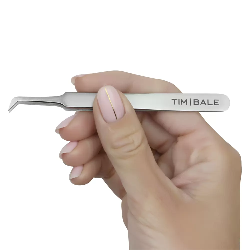 Пинцет для наращивания ресниц TimBale ZD-23