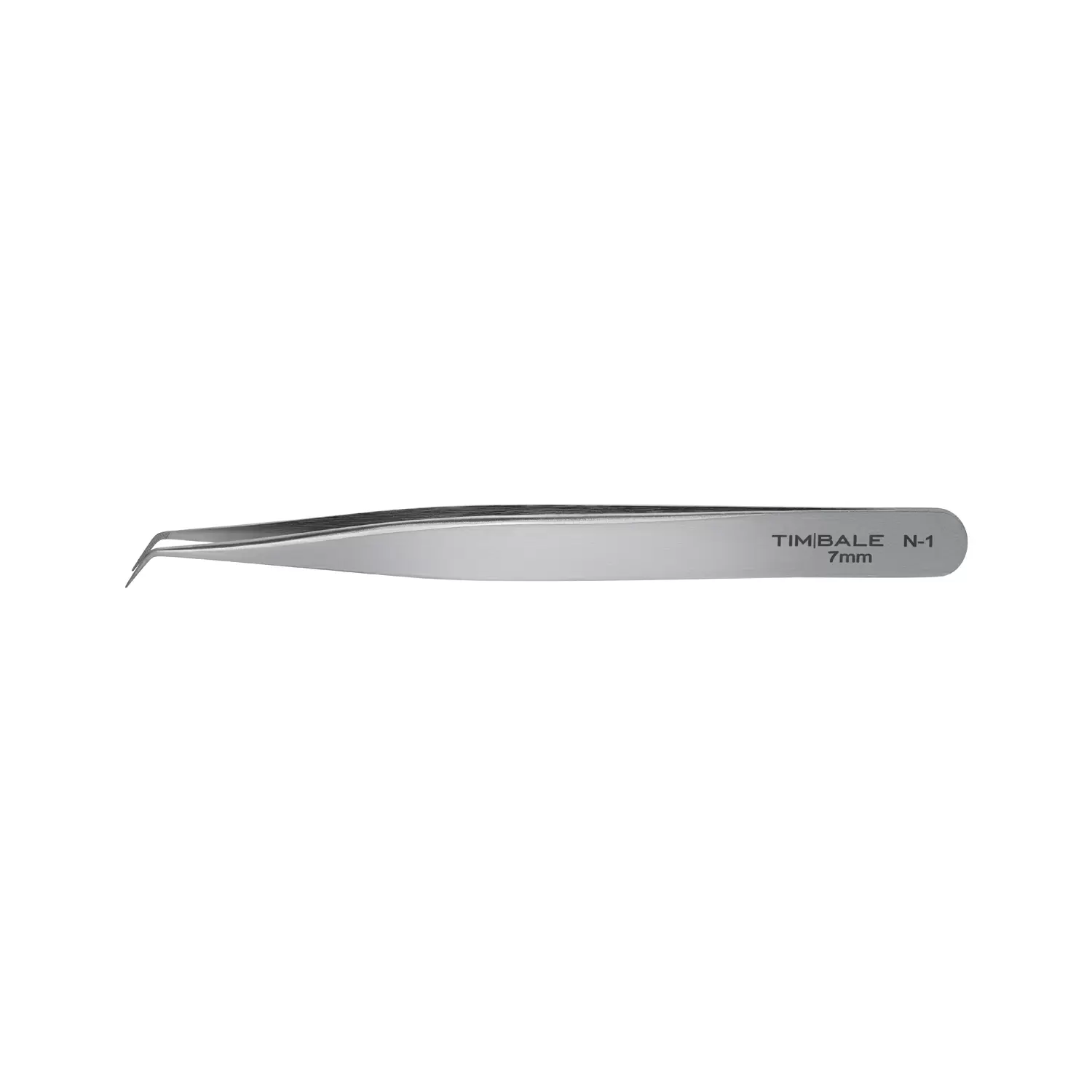 Пинцет для наращивания ресниц TimBale Nano N-1, 7 мм