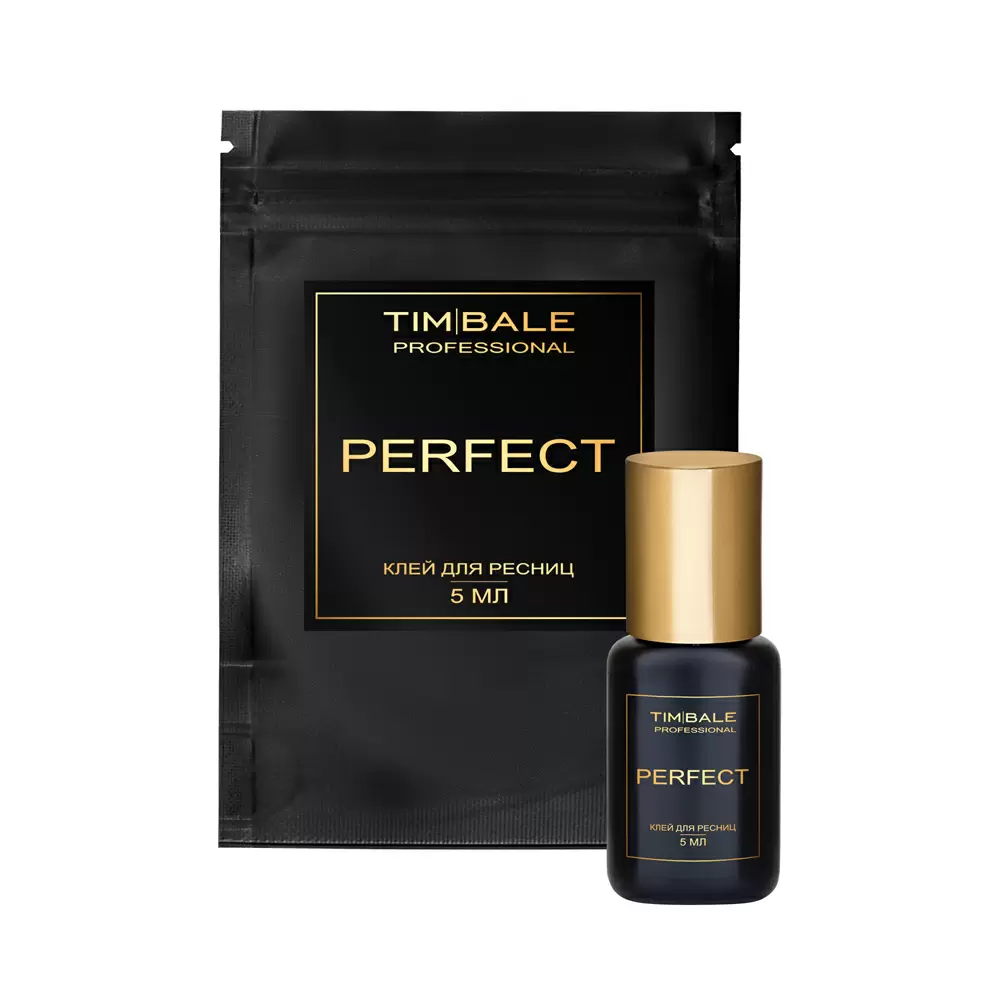Клей TimBale Perfect чёрный для наращивания ресниц, 5 мл