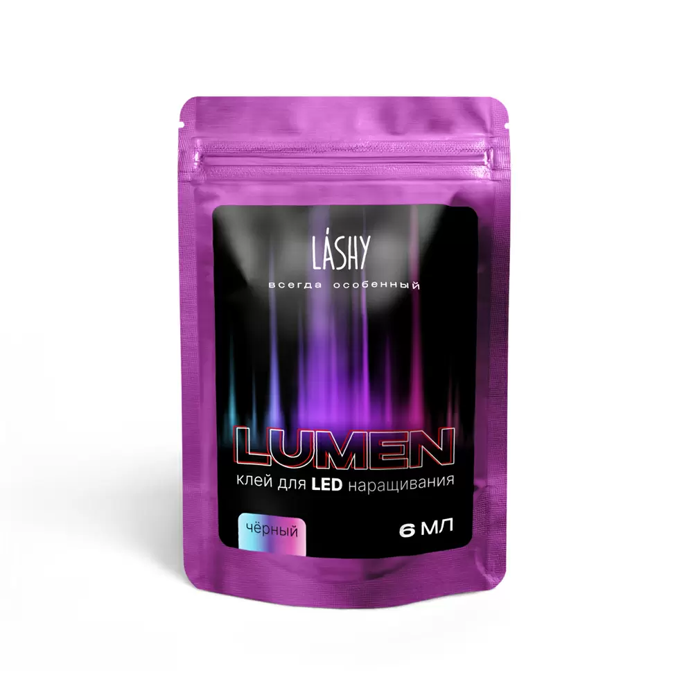 Клей LASHY Lumen чёрный для LED наращивания, 6 мл