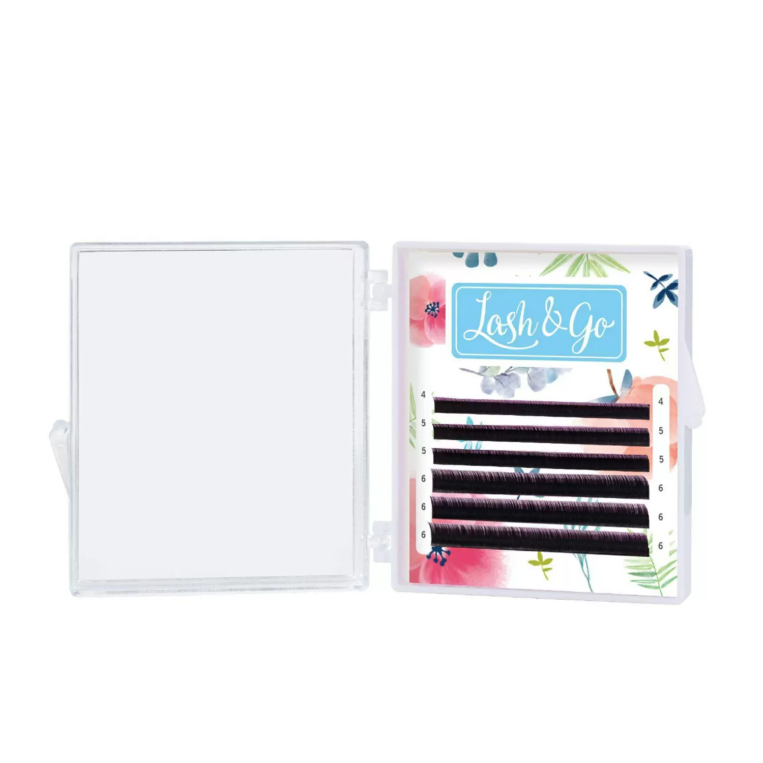Ресницы чёрные Lash&Go, Микс 6 линий