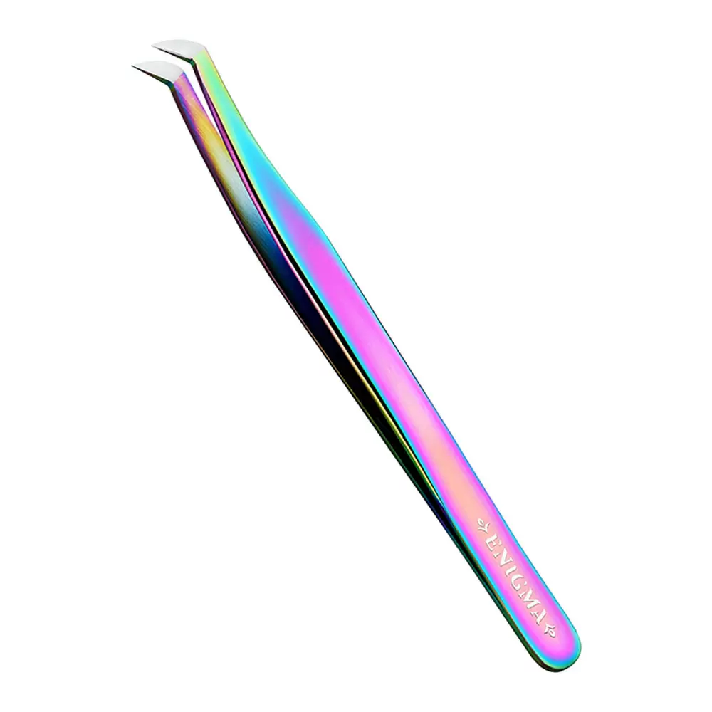 Пинцет Enigma с ручной заточкой extra-sharp, Volume new, Chameleon