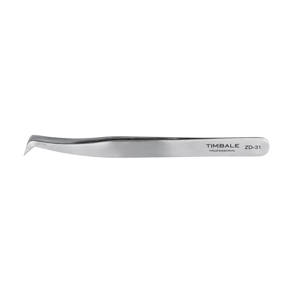 Пинцет для наращивания ресниц TimBale ZD-31