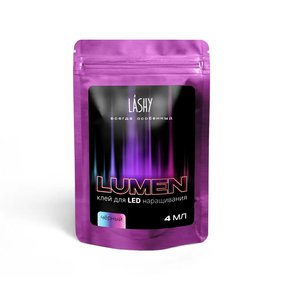 Клей LASHY Lumen чёрный для LED наращивания, 4 мл