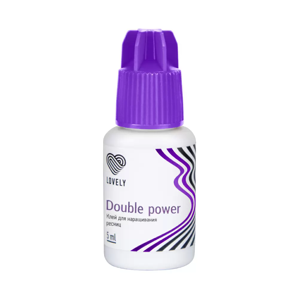 Клей Lovely Double Power чёрный для наращивания ресниц, 5 мл