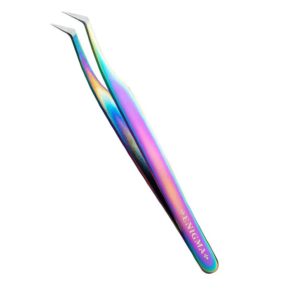 Пинцет с ручной заточкой extra-sharp Enigma, Тип L, Chameleon