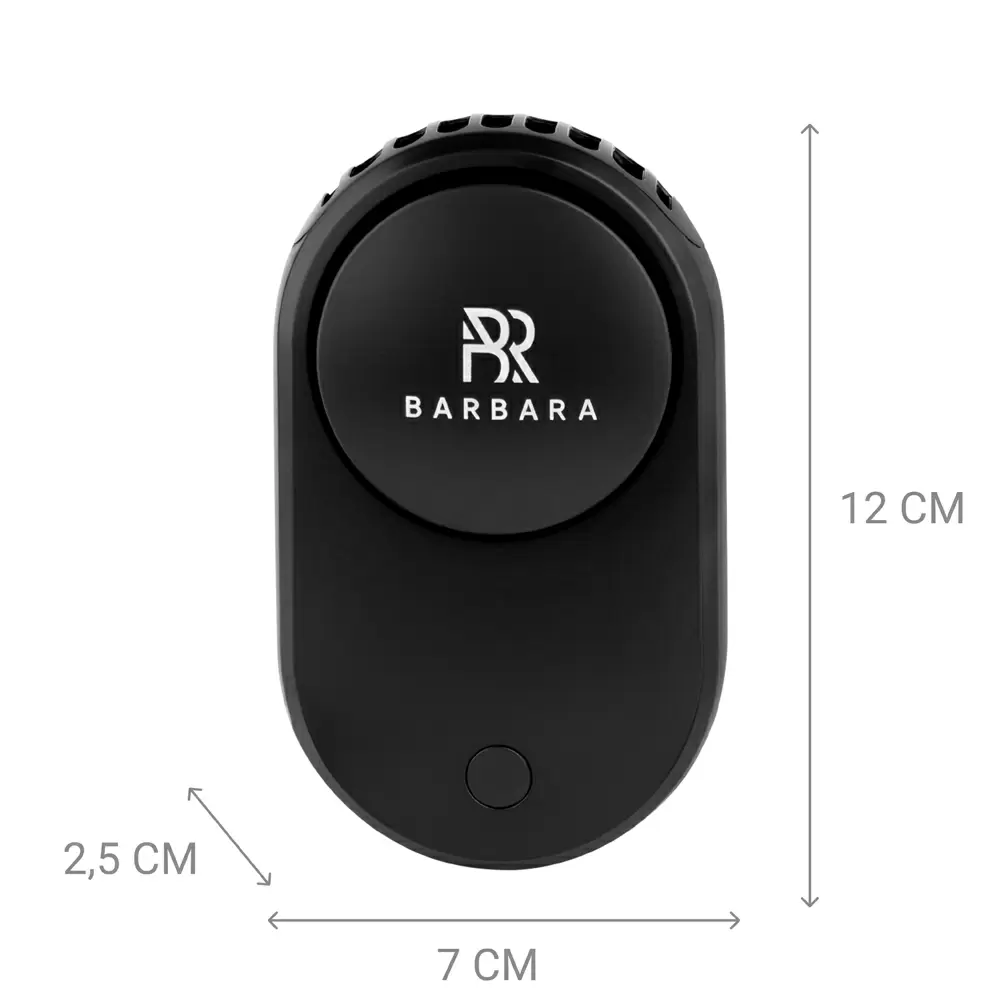 Вентилятор для сушки ресниц BARBARA, USB, чёрный