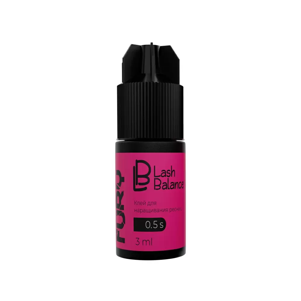 Клей Lash Balance FURY чёрный для наращивания ресниц, 3 мл