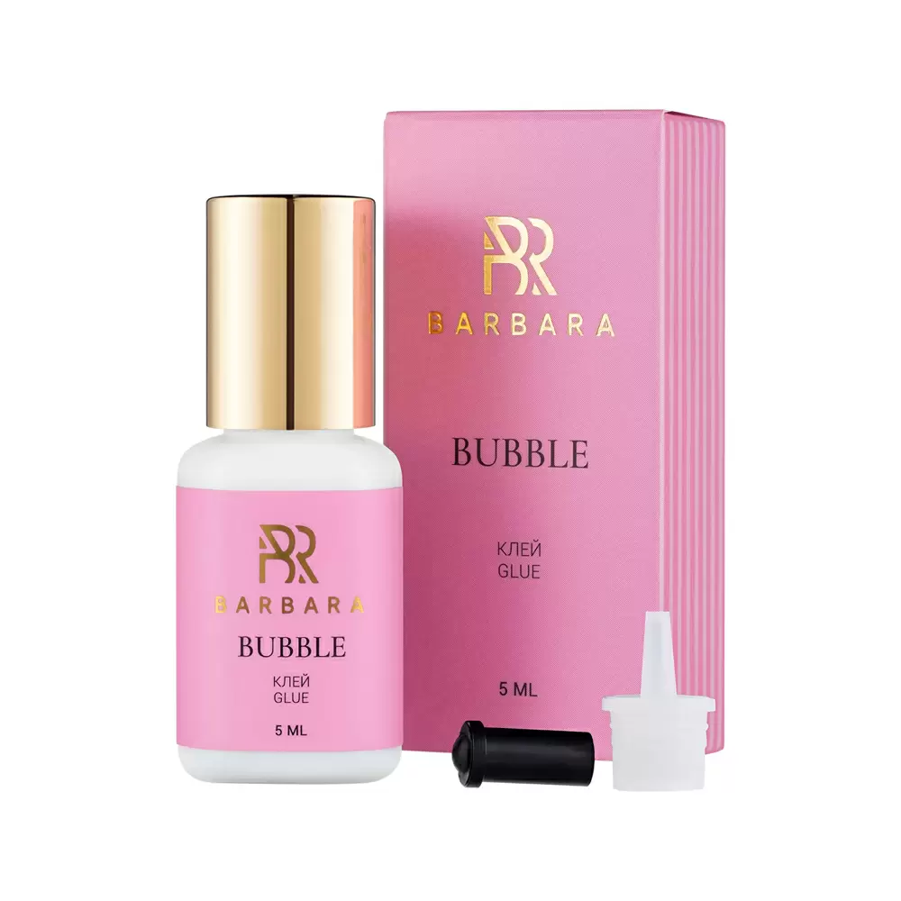 Клей BARBARA Bubble чёрный для наращивания ресниц, 5 мл