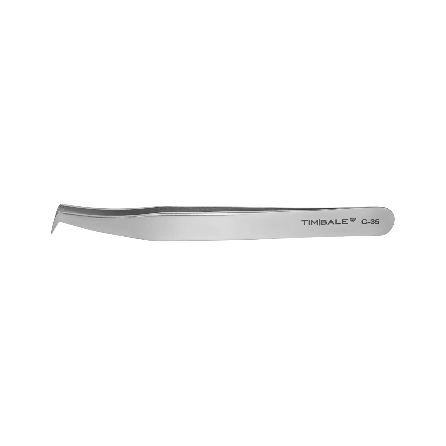 Пинцет для наращивания ресниц TimBale Diamond C-35