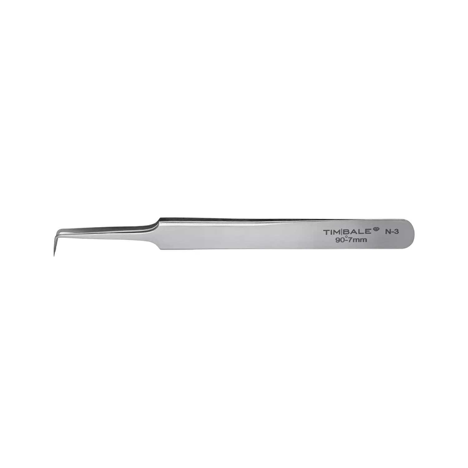 Пинцет для наращивания ресниц TimBale Diamond N-3, 7 мм
