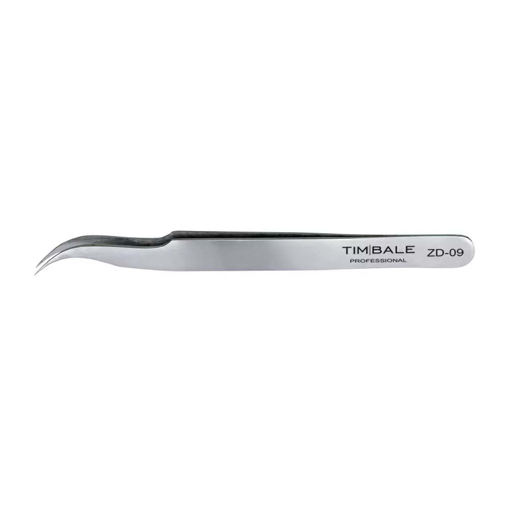 Пинцет для наращивания ресниц TimBale ZD-09