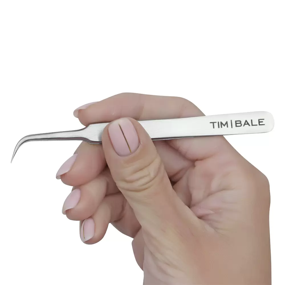 Пинцет для наращивания ресниц TimBale ZD-20