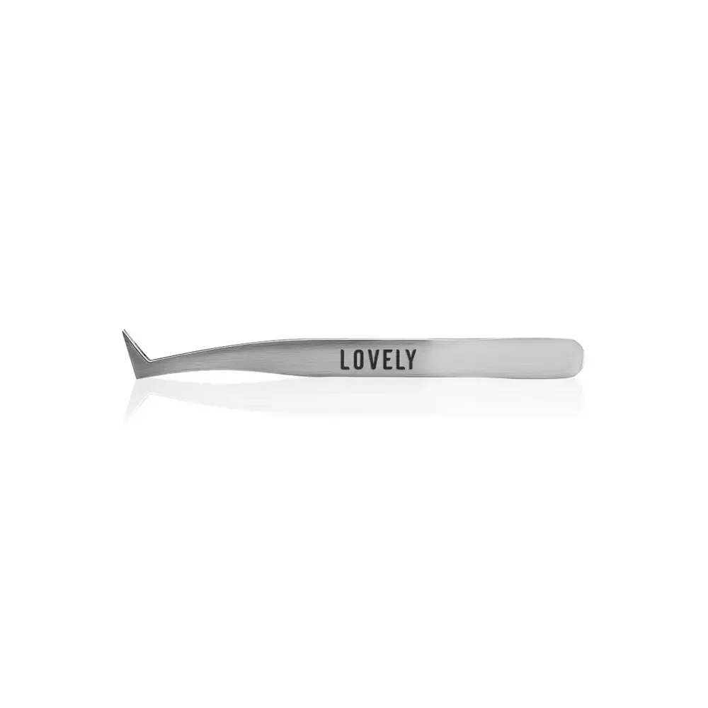 Пинцет для наращивания ресниц Lovely, Тип Сапожок, Жёсткий