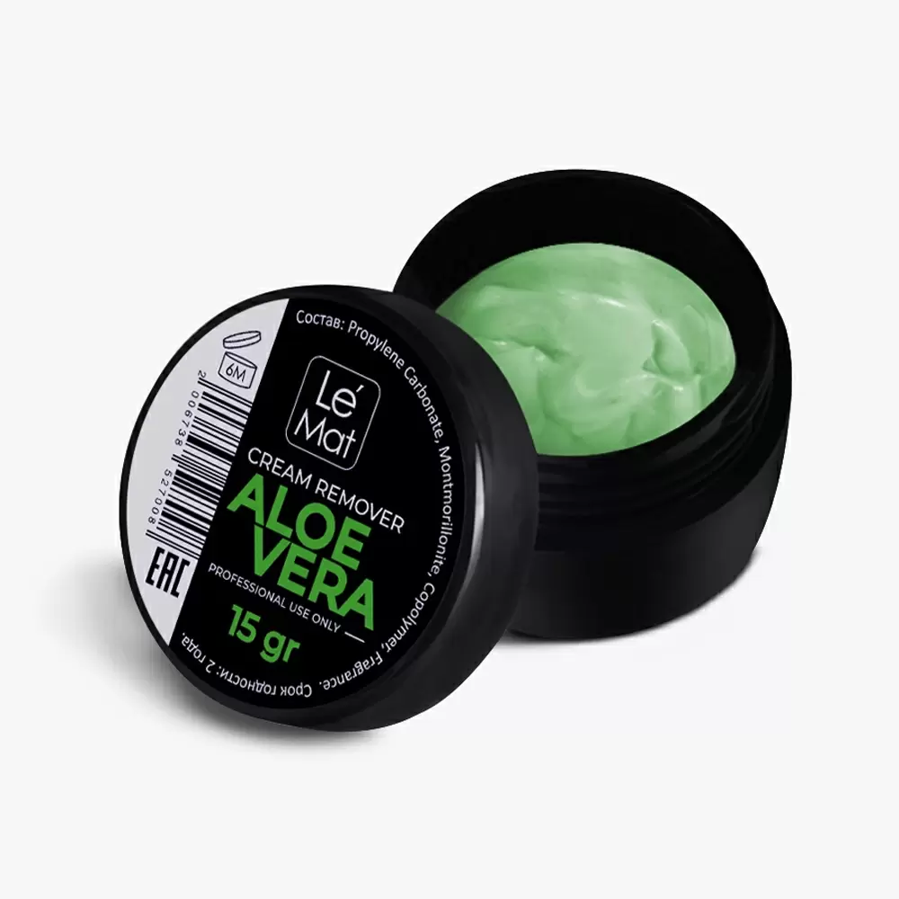 Ремувер кремовый для снятия ресниц Le Maitre Aloe vera, 15 г, Алоэ