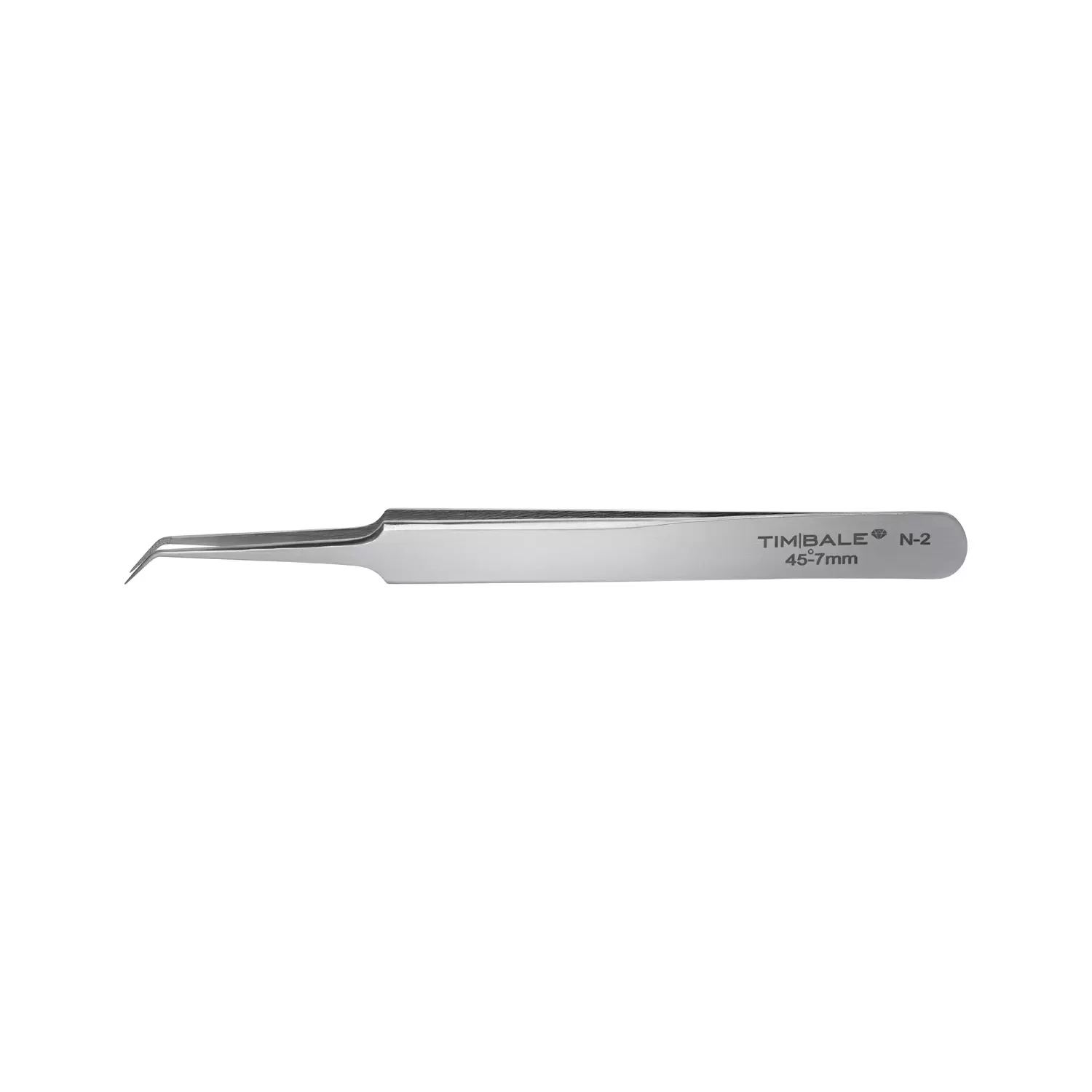 Пинцет для наращивания ресниц TimBale Diamond N-2, 7 мм