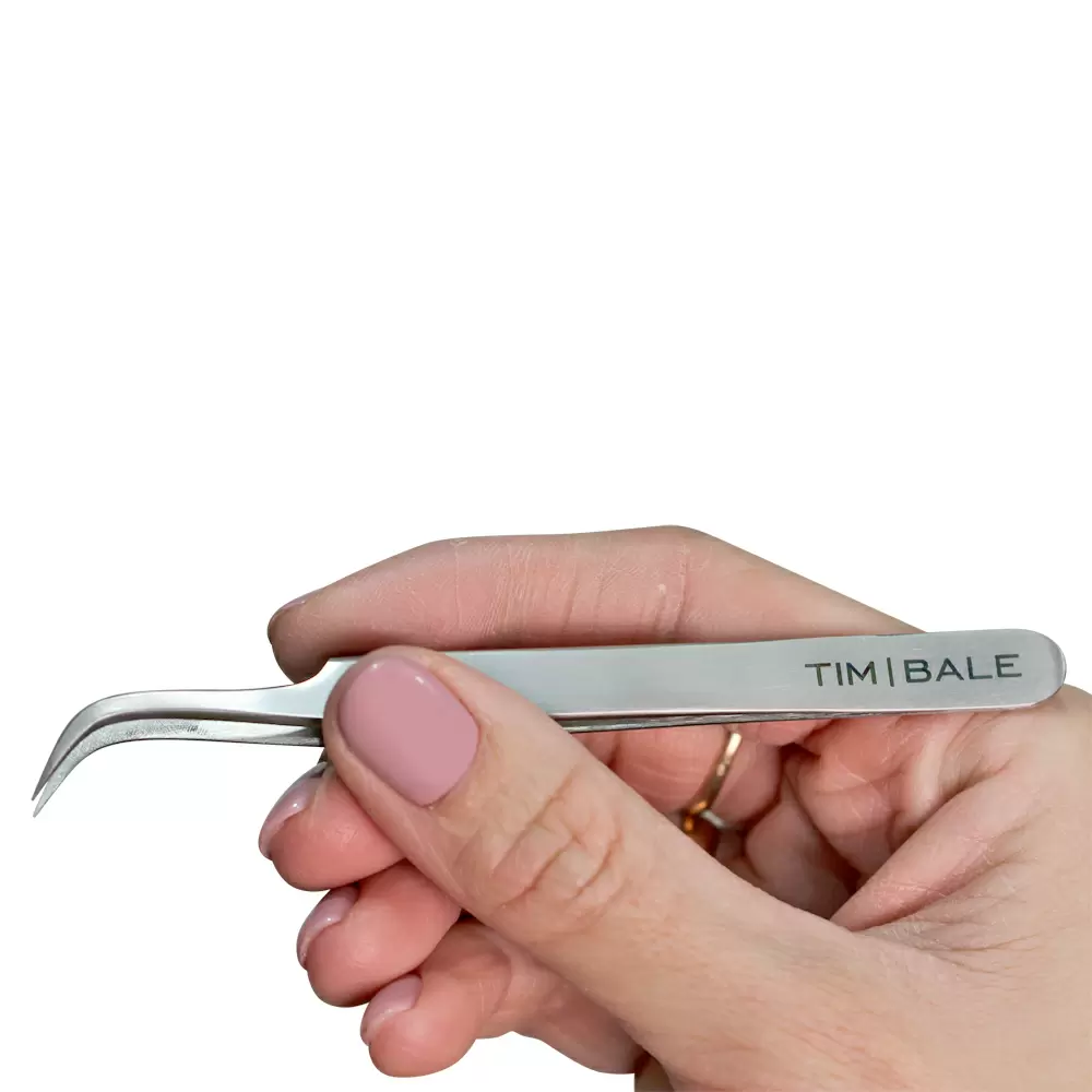 Пинцет для наращивания ресниц TimBale ZD-07