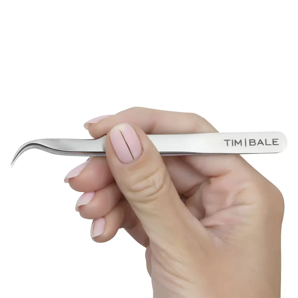 Пинцет для наращивания ресниц TimBale ZD-08
