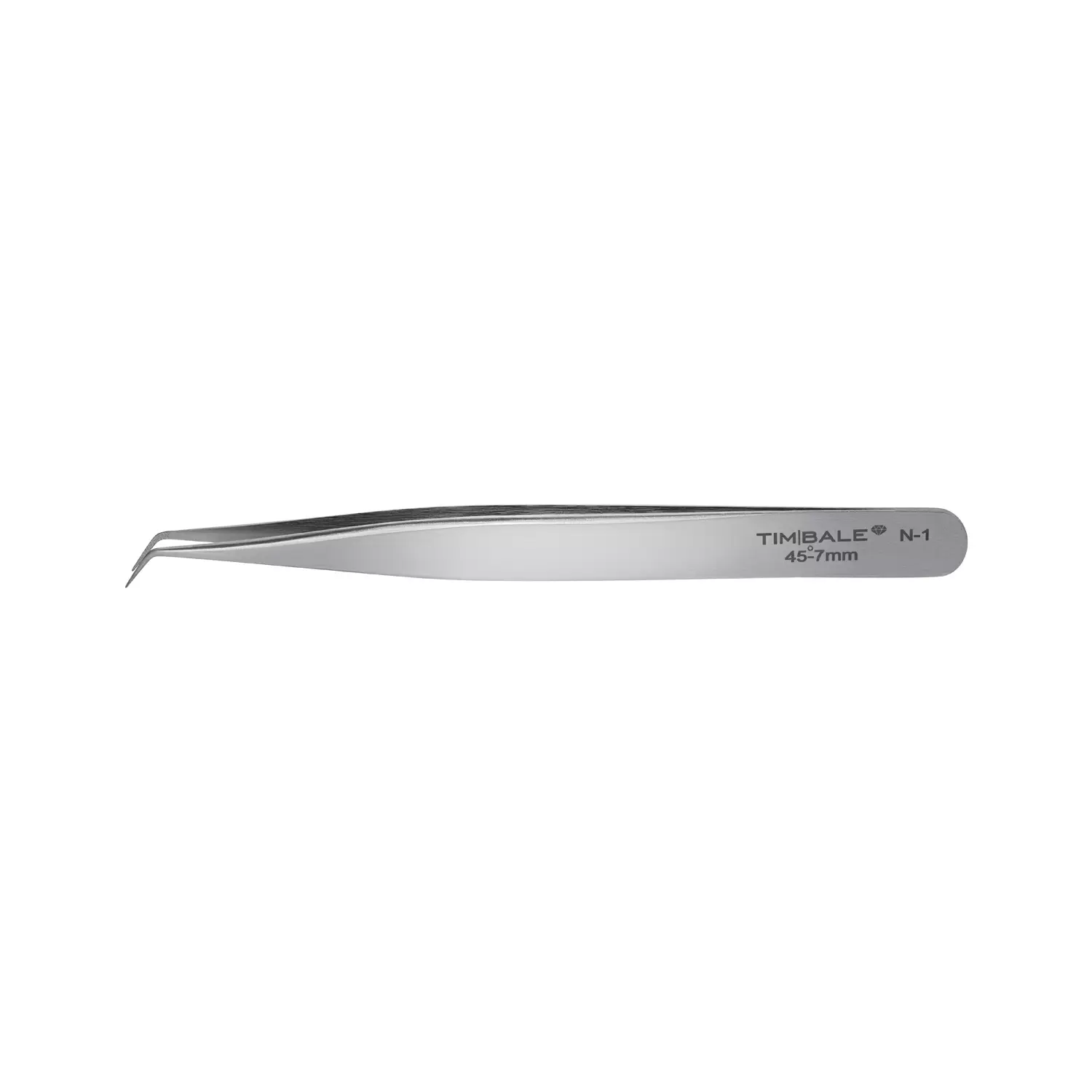 Пинцет для наращивания ресниц TimBale Diamond N-1, 7 мм