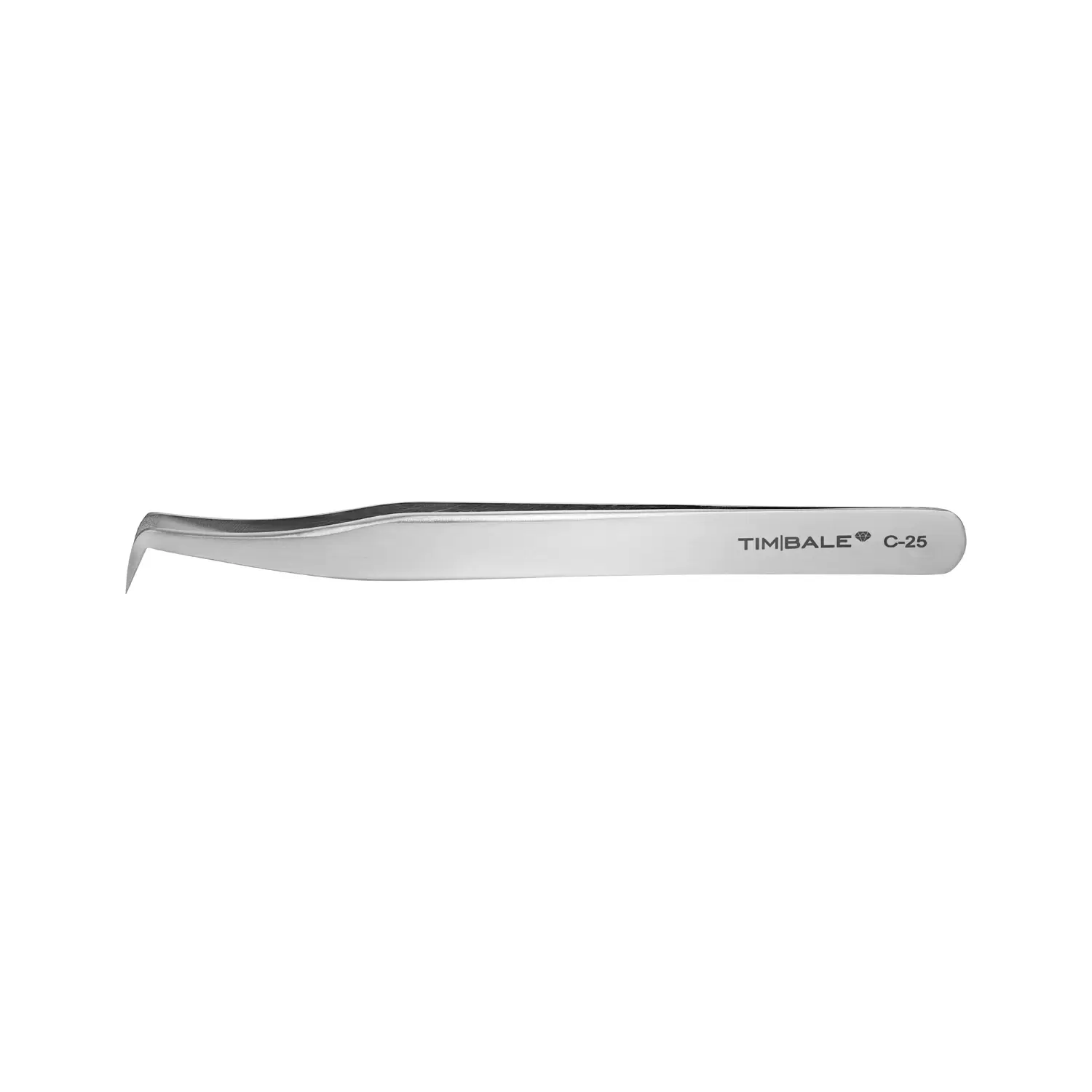 Пинцет для наращивания ресниц TimBale Diamond C-25