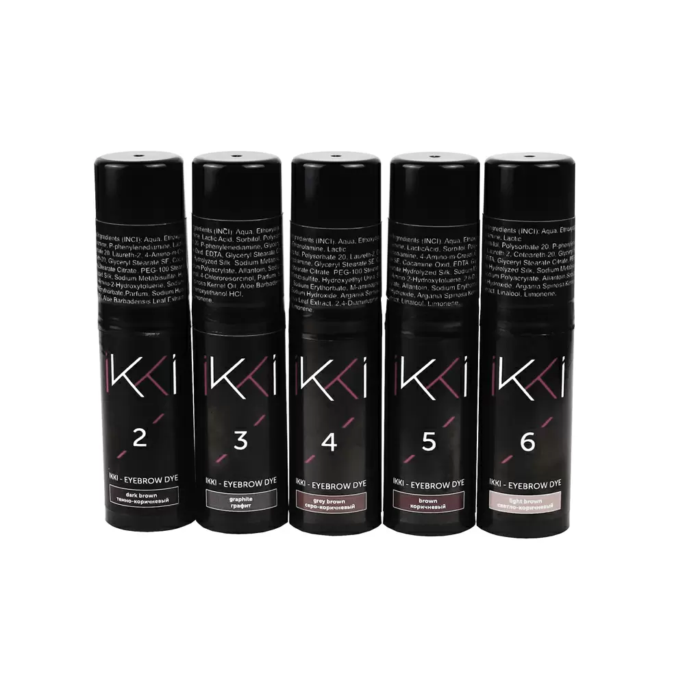 Гель-краска для бровей IKKI во флаконе, 5 мл