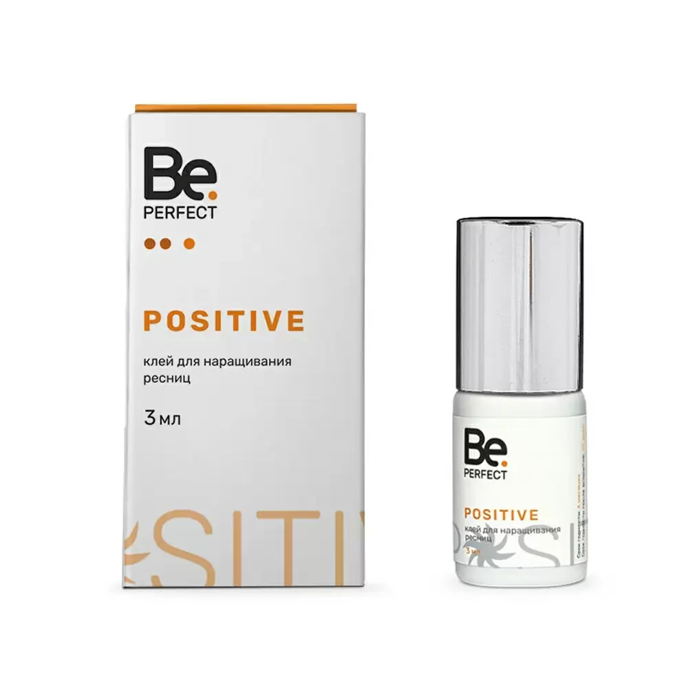 Клей Be Perfect Positive чёрный для наращивания ресниц, 3 мл, Коробочка