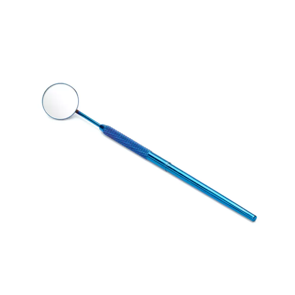 Зеркало для наращивания круглое Enigma, 24*24 мм, Blue metallic