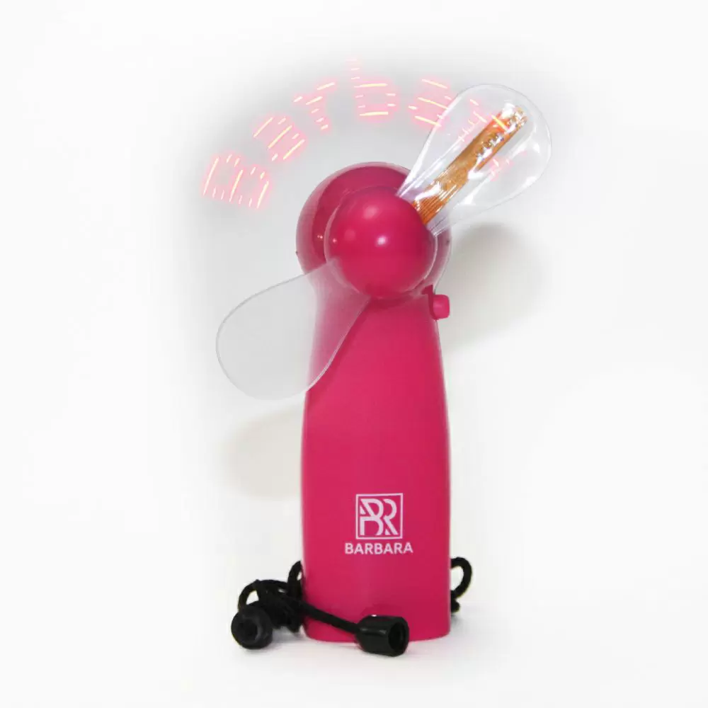 Вентилятор для сушки ресниц BARBARA с LED, Розовый