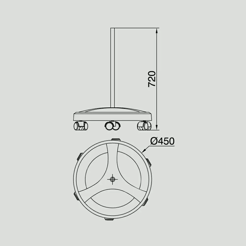 Штатив для лампы FS3, White, №16-1