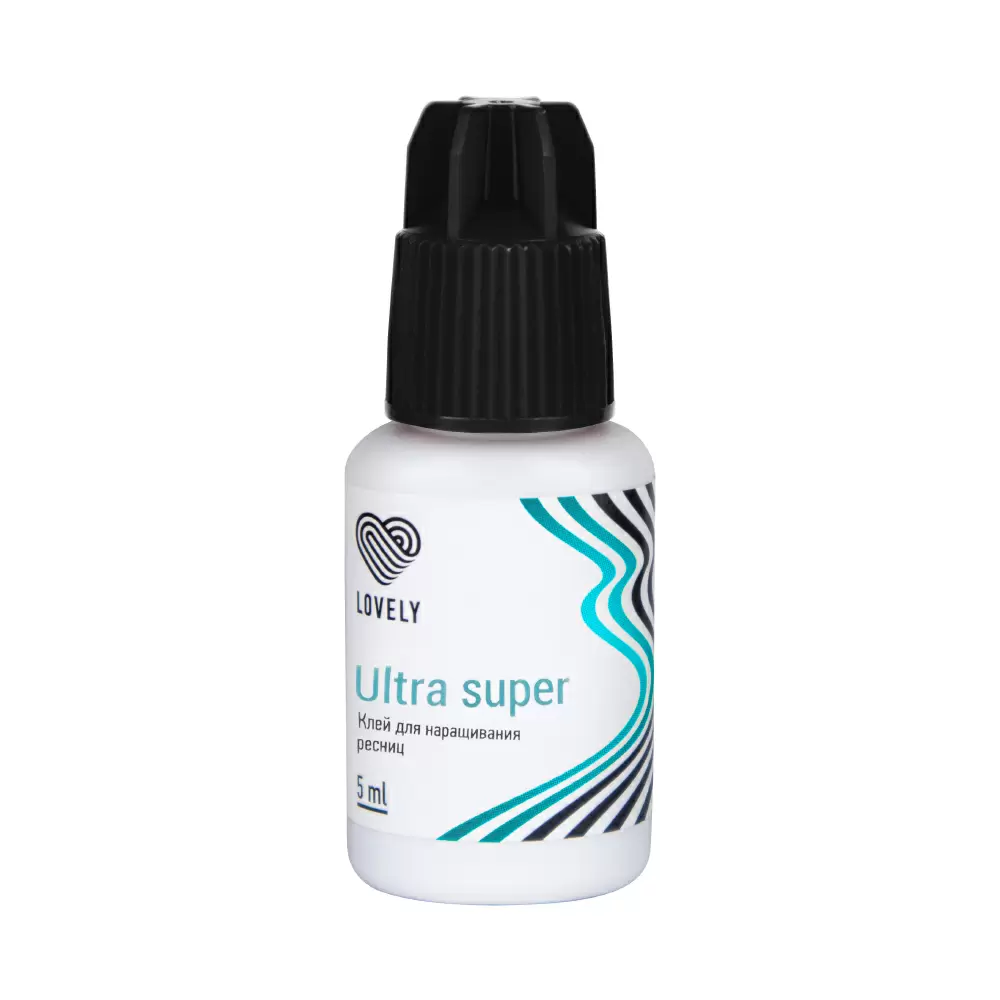 Клей Lovely Ultra Super чёрный для наращивания ресниц, 5 мл