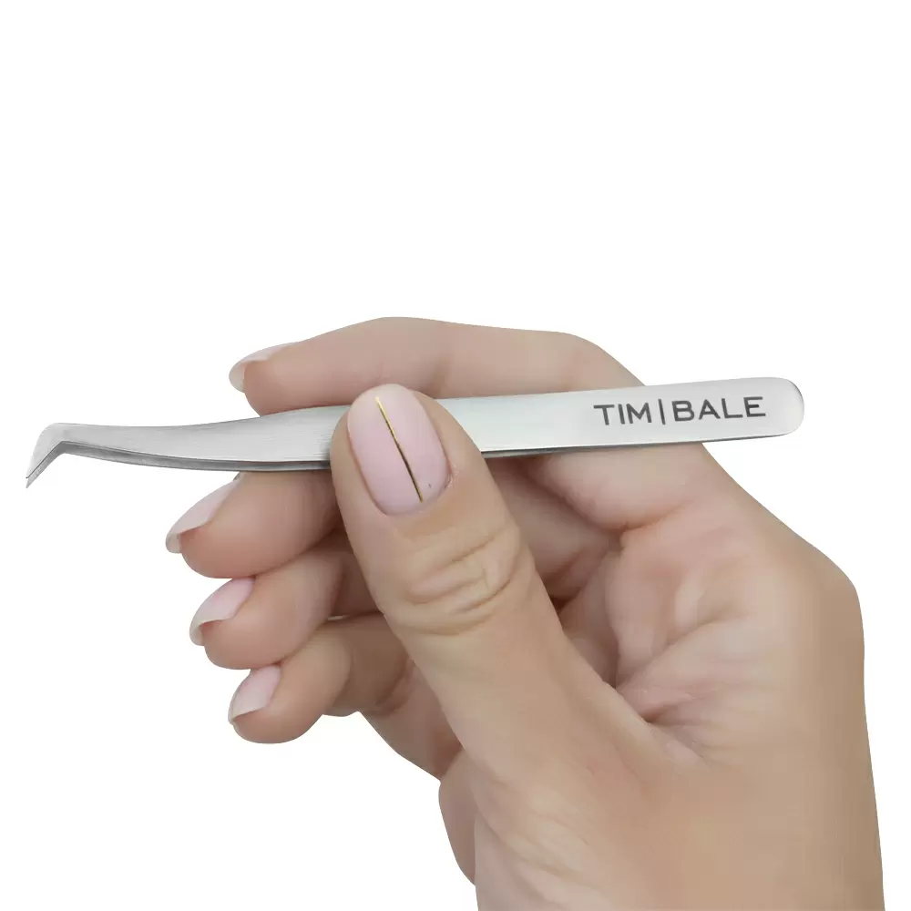 Пинцет для наращивания ресниц TimBale ZD-33